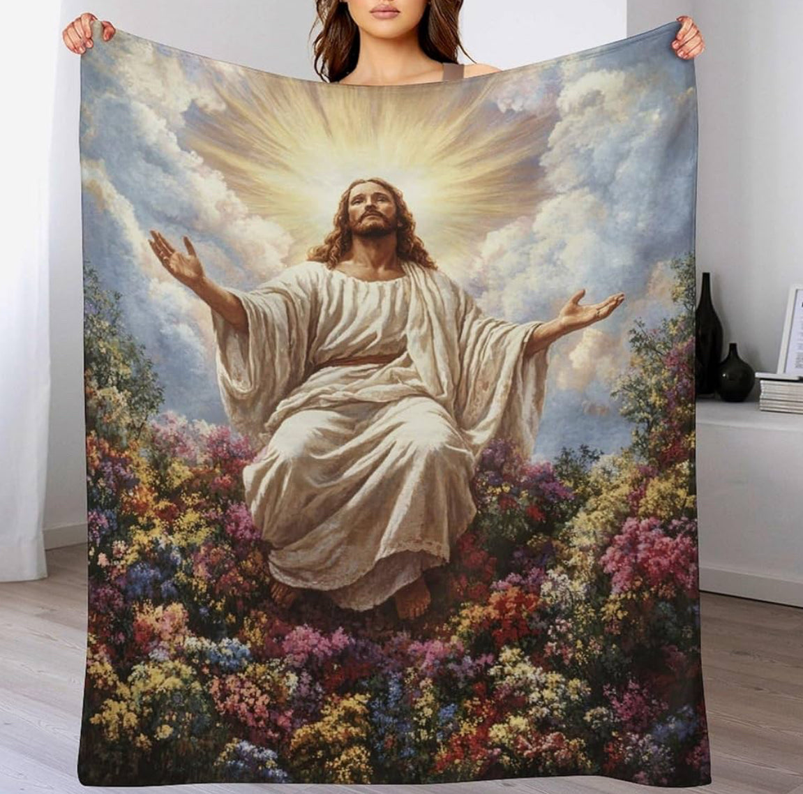 Jesus Throw Blankets