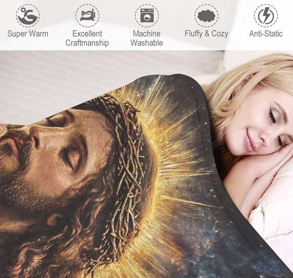 Jesus Throw Blankets
